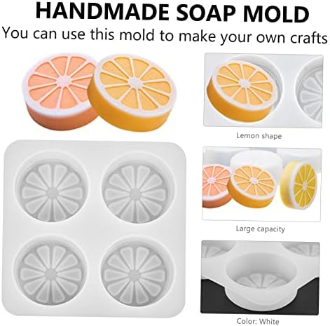 Exceart 8pcs סבון יצירתי מכוסית כתום מכין פרוסה ג'לי ג'לי בעבודת יד חימר לימון קישוט למלאכות חללי אפייה עוגת סיליקון