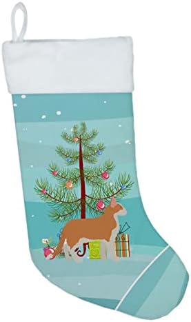 אוצרות קרוליין CK4559CS ענק אפרודיטה 2 חתול חג מולד חג מולד חג מולד, אח תלויים גרביים לעונה חג המולד עיצוב קישוטי