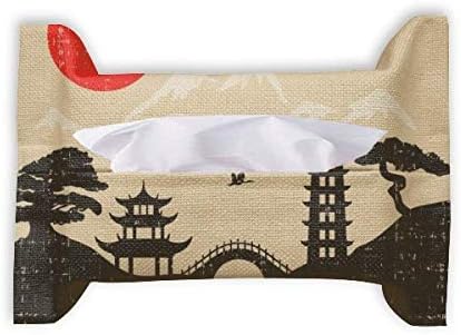 יפן שחור לבן אדום אדום מקדש נייר מגבת שקית רקמות פנים מפית