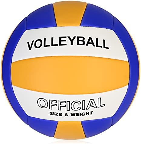 דקאפל גודל רשמי 5 כדורעף לכדורעף חיצוני מקורה, כדורעף חול חוף רך למבוגר המתבגר למתחילים