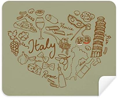 אהבת יין איטליה ענבים מזונות ניקוי בד מסך מנקה 2 יחידות זמש בד