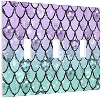 דקורטיבי 3-נדנדה נדנדה בתולת ים מתג קיר מתג קיר כיסויי קיר של סולמות סגולים וחמרים חמוד