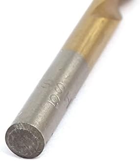 AEXIT 5MMX85 ממ חתיכות מקדח טוויסט כפול חליל חותכי טחנת קצה ישר מקדח מקדח מכשיר משושה זהב חתיכות מקדח טון 20 יחידות