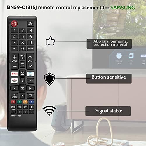 BN59-01315J שלט רחוק חדש לסמסונג טלוויזיה תואם מרחוק עבור סמסונג LED LCD QLED 4K 8K UHD 3D HDTV HDR מעוגל קריסטל טלוויזיה
