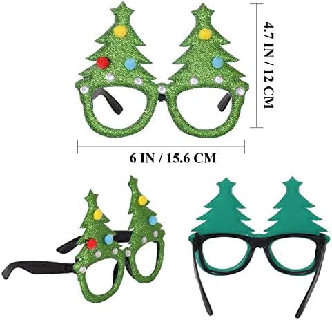 סרטי ראש של חג המולד ומשקפיים של Ltstor ערכת חבילות, 18 יח 'עיצוב מגוון לציוד למסיבות חג המולד וטובות מסיבות