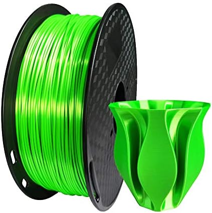 חוטם PLA ירוק משי 1.75 ממ נימה מדפסת תלת מימדית 1 קג 2.2 קילוגרם הדפסת חומרים חומרי משיק מבריק ברק דשא בהיר