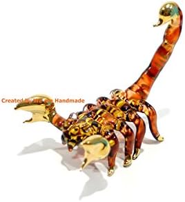 עקרב עקרב בעבודת יד זכוכית מפוצצת חרק/זוחלים פסלון בעלי חיים - B