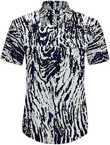 2023 חולצות מודפסות חדשות מודפסות כפתור שרוול קצר במורד חולצת חולצות חוף לחולצת יום האהבה של האדם