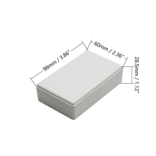 פילקט קופסת פרויקטים של צומת אלקטרוני אבק אבק אבק תיבת פרויקט פרויקטים אלקטרוניים ABS ABS, 3.93 x 2.36 x 0.98
