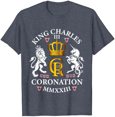 מלך צ ' ארלס השלישי בריטי מלך רויאל הכתרת מאי 2023 חולצה
