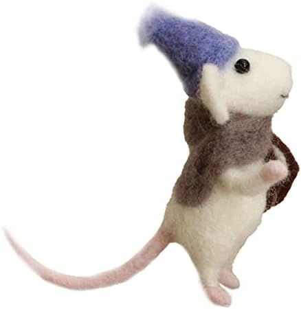 ערכת סטרטר לבוד מחט עכברים לא גמורה צמר הרגיש עכבר קרפט ערכת למתחילים עשה זאת בעצמך קרפט