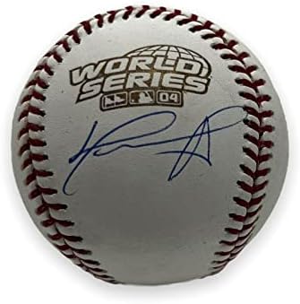 דייוויד אורטיז חתם על חתימה משנת 2004 סדרת העולם OMLB JSA - כדורי חתימה