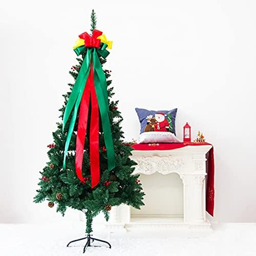 חג המולד צבע גדול קשת עץ חג המולד עליון איות סרט קשת קישוט לחג המולד קישוטים למסיבות קישוט פיצה