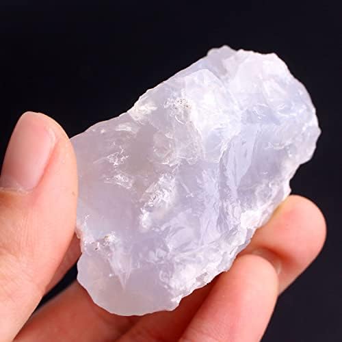 Binnanfang AC216 1PC אבן גביש כחול טבעי אבן קוורץ רוק דגימה מינרלית מחוספסת צ'אקרה רייקי ריפוי ריפוי גבישי אבן חן ריפוי
