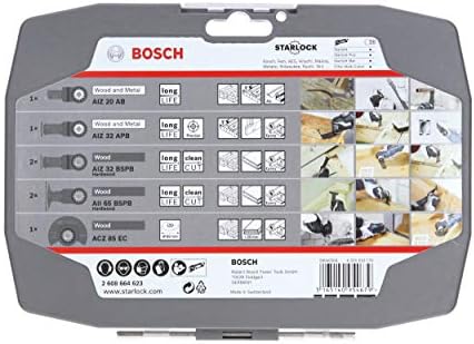 Bosch 2608664623 Starlock Multi Tool Tool Set Set 7pce