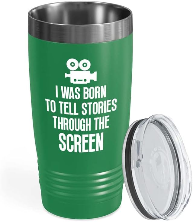 יוצר סרטים כוס ירוקה 20 עוז-ספר סיפורים דרך המסך - יוצר סרטים מתנות עדשת מצלמה אביזר חתוך במאי סרט תסריטאי סרטים
