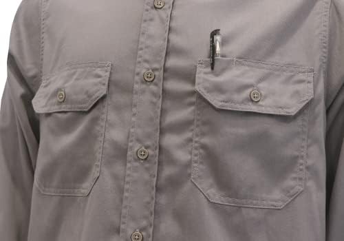 חולצות פרג בוקומל 6.25oz משקל קל לחולצות ריתוך קיץ חולצה עמידה בפני להבה