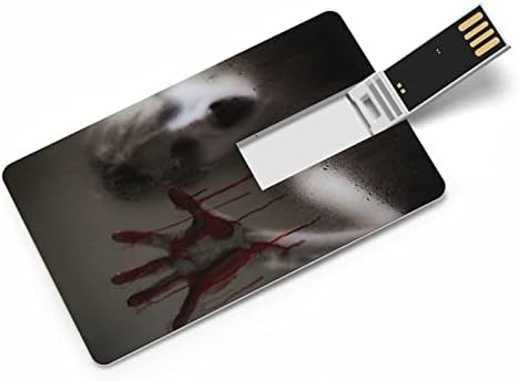 סצנת אימה עם כרטיס יד עקוב מדם USB 2.0 כונן הבזק 32 גרם/64 גרם דפוס מודפס מצחיק