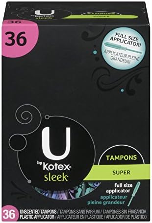 U מאת Kotex Sleek Super Tampons, 36 Count