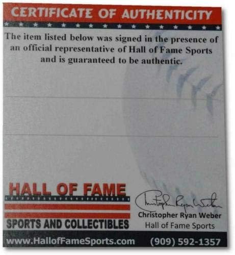 סטיב ליונס פסיכו חתום על חתימה חתימה MLB בייסבול לוס אנג'לס דודג'רס COA - כדורי חתימה