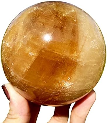 כדור כדור קריסטל קוורץ טבעי של Cetrine Calcite, גבישי ריפוי אבן חן טבעית וכדורי קריסטלים, עיצוב קריסטל אספקת אבני ריפוי,