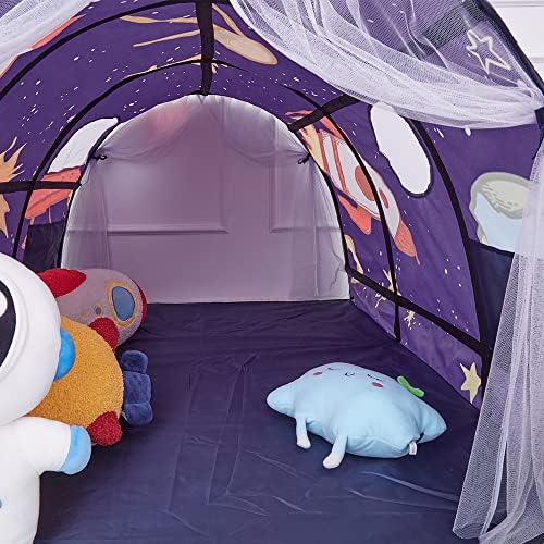 Qqlong נייד כוכב ילדים טילים מיטת מיטה נטו מיטת יתושים מיטת ילדים מיטת ילדים מתקפלת