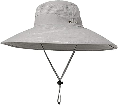 IYEBRAO Mens Super Wide Brim Sun Hat Upf50+ UV הגנה