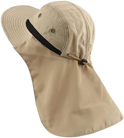 ZLXDP קיץ UPF50+ כובעי שמש נשים כובע בוני מזדמן עם דש צוואר
