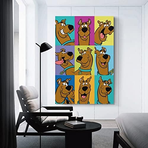 Scooby doo - תוכנית טלוויזיה פוסטר בד פוסטר פוסטר תפאורה לספורט נוף משרדים משרדים מתנה מתנה 16x24 אינץ '