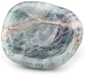 Kyy fluorite טבעי, אבן גולמית, מאפרה, אבן שונות, אבן חצי יקרה, קישוט, אגן אוצר וקערת ג'ייד