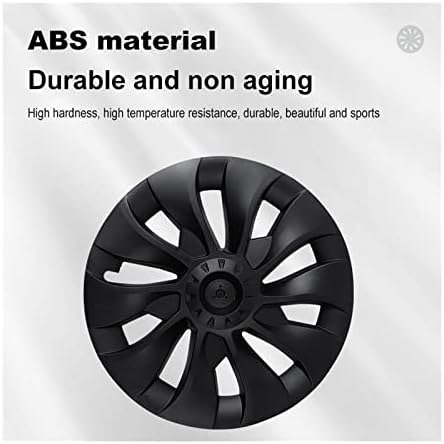 כובע רכזת רכזת רכב דגם תואם לטסלה דגם 3/Y 2018-2023 משודרג 18 אינץ 'גלגל ABS גלגל הגלגל ערכת רכב כיסוי גלגל רכב