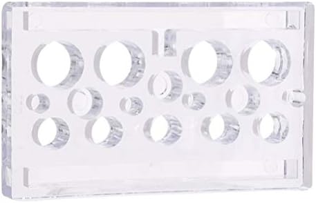7 חורים אקריליק שקוף מלבן נייד פיגמנט מדף בית סלון יופי איפור כלי
