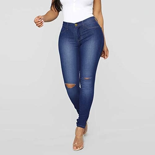 ג'ינס רגל רחבה של Lariau לנשים כפתור רזה רוכסן רוכסן התלקחויות חור מזדמן y2k מכנסי מכנסי מכנסיים קרועים