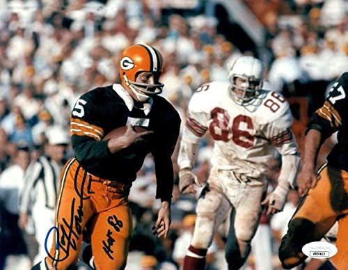 פול הורנונג חתום על חתימה 8x10 Photo Packers המריץ HOF 86 JSA AB54613 - תמונות NFL עם חתימה