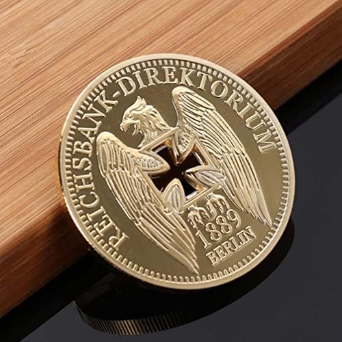 AMOSFUN גרמני בנק אימפריאלי מטבעות זיכרון מצופה זהב מטבע מטבע קולקטיבי מטבע נציגה מטבע זיכרון