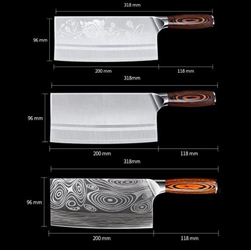 קריברס קליבר סכין, בשר קליבר, 1 יחידות 8 אינץ סיני סכין הקצב סכין ופר 7 מקר17 מוב נירוסטה בשר קליבר ירקות קאטר מטבח