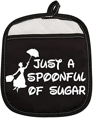 ZJXHPO מרי פופינס מעוררים מתנה רק כפית מחזיק סיר סוכר אפייה רפידות חמות מחזיק סיר כיס