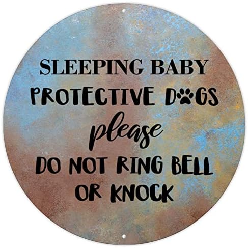 מוטיבציה ציטוטי הכתוב רטרו מתכת קיר תליית סימן שינה תינוק מגן כלבים נא לא טבעת פעמון או לדפוק אלומיניום מתכת סימן התנך