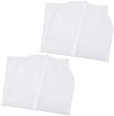 4 יחידות עבור תיק מלא מכסה מעיל חליפת-שימוש לבן לנשימה רוכסן שמלת מגן שקיות חליפות סוודר בגדים שקוף בגדי אחסון שקיות