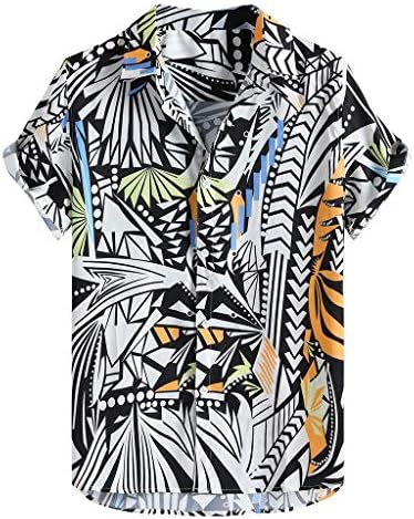 חולצת F_GOTAL לגברים, שרוול קצר של גברים, חולצת חוף הדפס הוואי