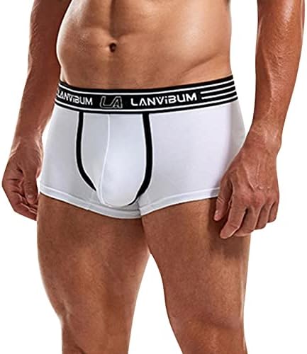 תחתוני BMISEGM גברים מתאגרפים סקסיים מכנסיים קצרים מכנסיים תחתונים תחתונים מוצקים תחתונים לגברים גברים מזדמנים