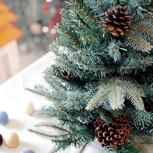 עץ חג המולד של שולחן הדולפליי, עם אורות אורות עיצוב עץ אורן מלאכותי של אורות מעמד לקישוט חג-ירוק 3ft
