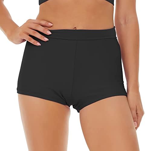 CFKLOPGG מכנסי שחייה קצרים נשים פלוס גודל עם כיסים גזעי שחייה ארוכים נשים בתוספת סטים ביקיני בגודל לנשים חוטיני