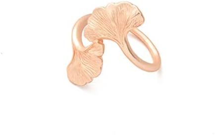 XJJZS 10 יחידות/ פיות ורד יצירתי אבזם אבזם Ginkgo Biloba המפית המערבית טבעת טבעת טבעת מפית מתכת שולחן מלון שולחן