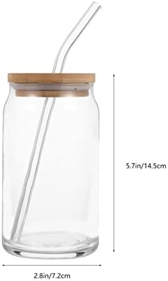 דויטול זכוכית בקבוקי מים זכוכית בקבוקי מים עם מכסה ו-ברור אסתטי כוסות כוס-בקבוקי מים לשימוש חוזר כוס עם מכסה ועבור