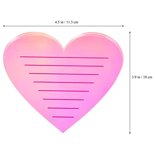 מינקיסי ריסים מלאכותיים מגש לב מגש הארכת ריסים אקריליק בצורת לב ריסים מלאכותיים מזרן לוח תצוגת ריסים צלחת