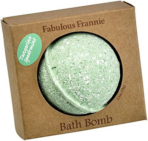 Frannie Tangerine Spearmint Bath פצצה 2.75oz מיוצר עם שמנים אתרים טהורים