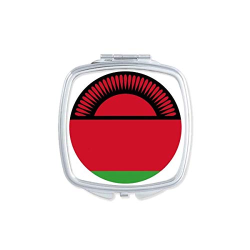 מלאווי אפריקה לאומי סמל מראה נייד קומפקטי כיס איפור כפול צדדי זכוכית