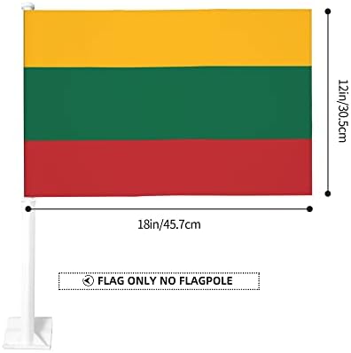 דגל מכונית דגל ליטאי 12 x 18 אינץ