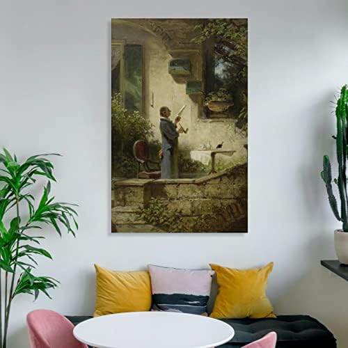 Bludgug פוסטר מיסיבי חשוב של ציור שמן קלאסי מאת קרל שפיץ קנבס ציור פוסטרים והדפס תמונות אמנות קיר לעיצוב חדר שינה בסלון